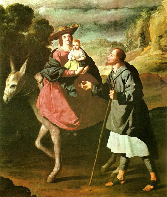 Francisco de Zurbaran the flight from egypt oil painting picture